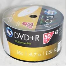 HP DVD +R, 4,7 Gb, 16* bulk (50)(600) printable