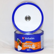 Verbatim DVD-R, 4,7 Gb, 16* bulk (50)(600) printable