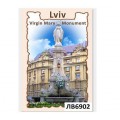 3D магнит 6*9 см (Львов, Virgin Mary Monument, вертикальный)(9)