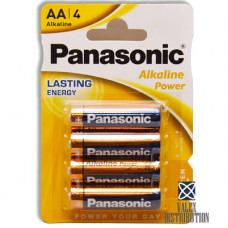 бат. Panasonic Alkaline Power LR6 *4 (48)(240)