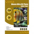 Crystal Ultra RC Photo 260 g, полотно, A4 односторонняя, пластиковое покрытие * 20 л. (50)