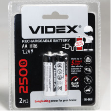 ак. Videx HR06 *2 Ni-MH 2500 mAh (20)(200)