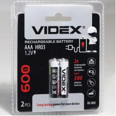 ак. Videx HR03 *2 Ni-MH 600 mAh (20)(200)