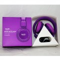 Наушники WA TM-001 (FM+MP3 player)(картонная коробка) violet