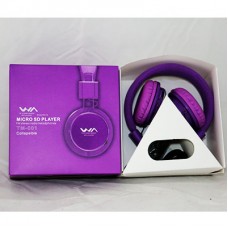 Наушники WA TM-001 (FM+MP3 player)(картонная коробка) violet