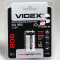 ак. Videx HR03 *2 Ni-MH 800 mAh (20)(200)