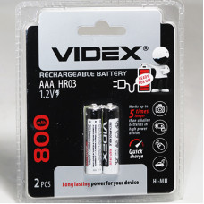 ак. Videx HR03 *2 Ni-MH 800 mAh (20)(200)