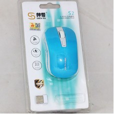 Мыша Shen Nu S2, (безпроводная, 2.4 Ghz, 1000dpi, 3 кн., 1*AA) USB, Blue-white