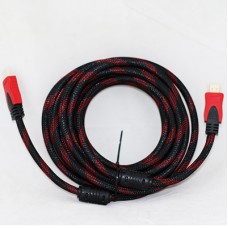 Кабель HDMI (папа)  to HDMI (папа)  5м, (v1.4, в оплетке, ферритовый фильтр)(пакет)