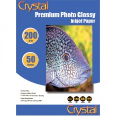 Crystal 200 g, глянец, 13*18 односторонняя * 50 л.(40)