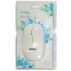 Миша Jedel JD-C1, (1600dpi) Optical USB, White