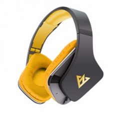 Наушники +микрофон VYKON MX666 (Bluetooth-гарнитура, MP3, регулятор громкости) black-yellow