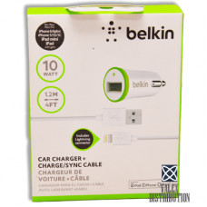 АЗУ Belkin F8J078 (2,1 A, кабель iPhone 5)(коробка) white