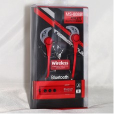 Наушники +микрофон Handsfree MS-808G (Bluetooth-гарнитура, регулятор громкости) red