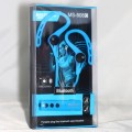 Наушники +микрофон Handsfree MS-808C (Bluetooth-гарнитура, регулятор громкости) blue