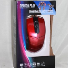 Мыша Dragon Play 6118, Optical USB, Red