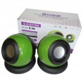 Jedel G-116 2.0 (2*2,5W) USB, black-green