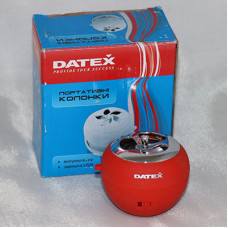 Портативные колонки Datex DS-04 (активная, mono 2W) Red