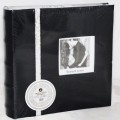 10*15/200 PC46200RCLK (шкіра,тиснення,біла полоска,рамка) Black, L046