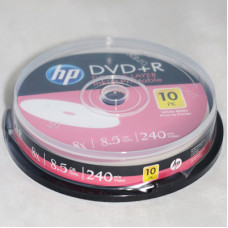 HP DVD+R Double Layer, 8,5 Gb, 8* box (10) printable