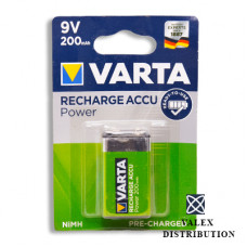 ак. Varta HR6F22 Power Accu "крона" Ni-MH 200 mAh, 9 V (12)