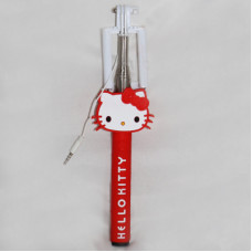 Монопод для селфи 1M Hello Kitty (jack 3.5 mm, с кнопкой)