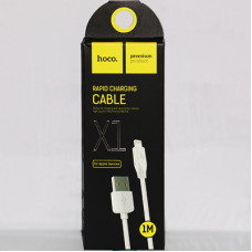 Кабель Hoco X1 Rapid Lightning to USB 2.0 AF, 1m, (коробка) white