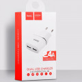 МЗП Hoco C12 (2,4 A, 2* USB. 12W)(коробка) white