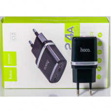 МЗП Hoco C12 (2,4 A, 2* USB)(коробка) black