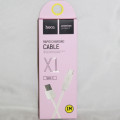 Кабель Hoco X1 Rapid Type-C to USB 2.0 AF, 3 A, 1m, (коробка) white