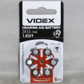 бат. Videx ZA13 (PR48) *6 (для слухових апаратів)(60)600)(3000) blister