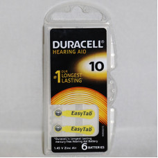 бат. Duracell  DA10 *6 (для слуховых аппаратов)(6)(60) blister