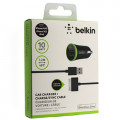 АЗУ Belkin F8J078 (2,1 A, кабель iPhone 4)(коробка) black