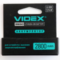 ак. Videx 18650 (2800 mAh, 3.7V)(з захистом)(20)(160) color box