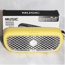 Портативные колонки NBS-13 (6W, microSD, USB,bluetooth,aux, mic.) yellow