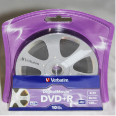 Verbatim DVD+R, Digital Movie, 4,7 Gb, 8* blister (10)(60)