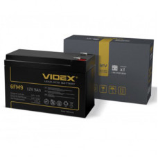 Акумуляторна батарея для ДБЖ Videx (12V, 9 А/г, 2,4 кг)(10) Black