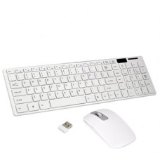 Клавиатура+мыша K06 Wireless (101кл., до 10м, безпроводной комплект, мышь) USB (30), white