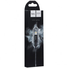 Кабель Hoco X14 Times Speed Lightning to USB 2.0 AF, 2m, (тканинне обплетення)(коробка) black