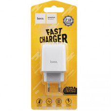 МЗП Hoco C72A Glorious (2,1 A, 10.5 W, 1*USB) blister, white