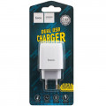 МЗП Hoco C73A Glorious (2,4 A, 12W, 2*USB) blister, white