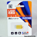 Mibrand Hawk mini USB Flash 32 Gb USB 2.0 Metal Gold