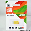 Mibrand Hawk mini USB Flash 4 Gb USB 2.0 Metal Gold