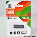 Mibrand Stingray USB Flash 4 Gb USB 2.0 Metal Grey