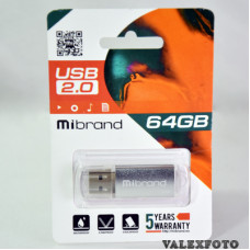 Mibrand Cougar USB Flash 64 Gb USB 2.0 Silver