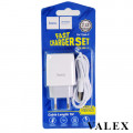 МЗП Hoco C72A (2,1 A, 1*USB, кабель Type-C) blister, white