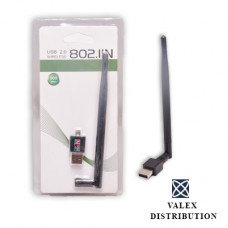 WiFi адаптер 802 (300 Мбіт/с, 802.11 b/g/n, USB 2.0, антена)(500)