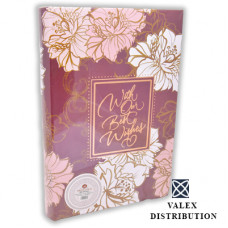 10*15/300 PC46300RCL (шкіра, квіти, Best Wishes)(12) Бордовий, L109-1