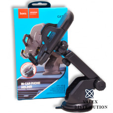 Тримач для телефону автомобільний Hoco CA76 (тип кріплення: на поверхню, скло, з зажимом) black