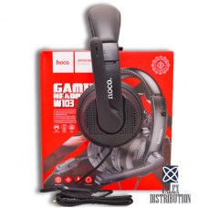 Навушники +мікрофон Hoco W103 PC Magic (гарнітура, картона коробка) black Навушники +мікрофон Hoco W103 PC Magic (гарнітура, картона коробка) black
